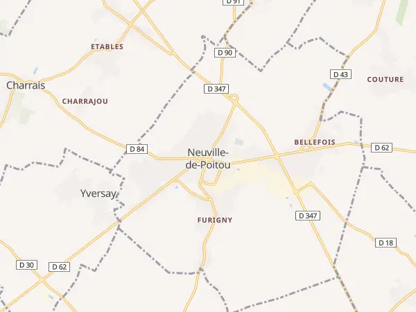Plan de Neuville-de-Poitou