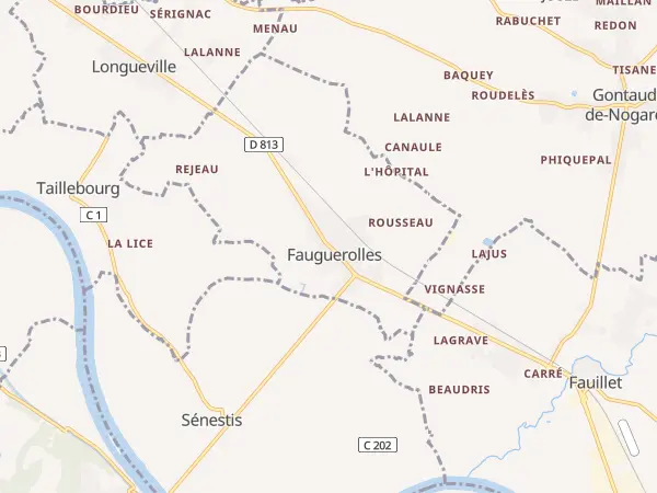 Plan de Fauguerolles