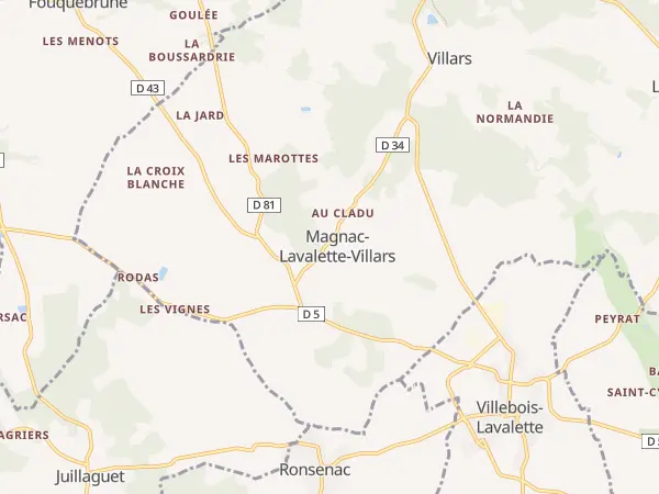 Plan de Magnac-lès-Gardes