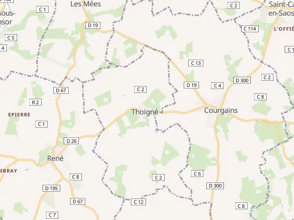 Plan de Thoigné