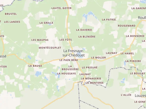 Plan de Villeneuve-en-Perseigne