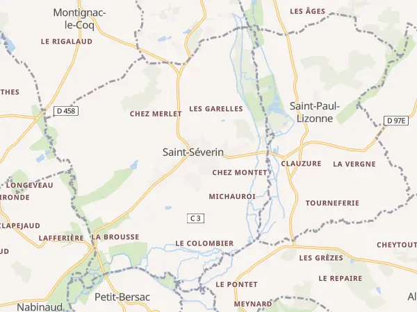 Plan de Saint-Séverin