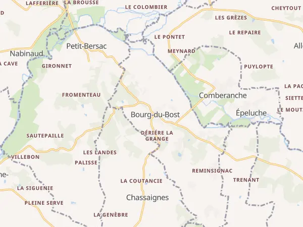 Plan de Bourg-du-Bost