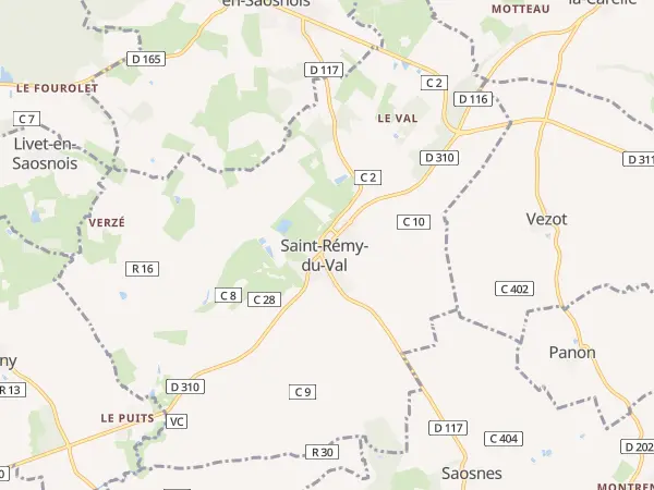 Plan de Saint-Rémy-du-Val