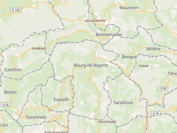 Plan de Bourg-de-Bigorre