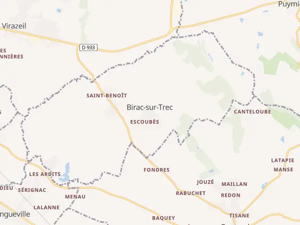 Plan de Birac-sur-Trec