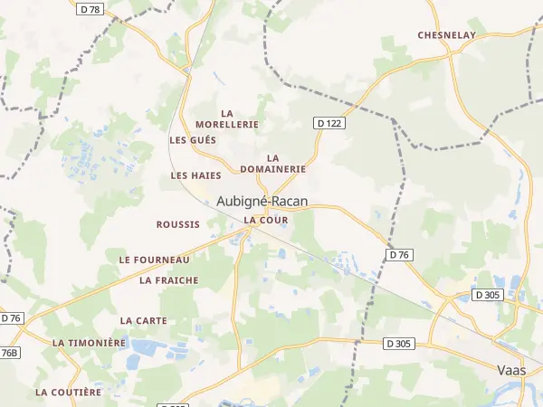 Plan de Aubigné-Racan