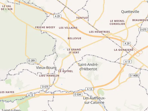 Plan de Saint-Benoît-d’Hébertot