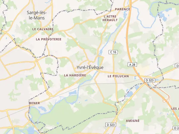 Plan de Yvré-l’Évêque