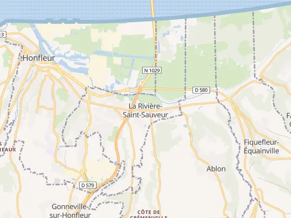 Plan de La Rivière-Saint-Sauveur