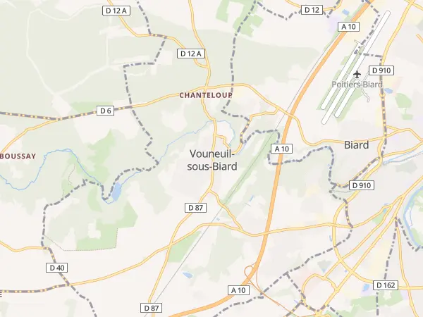 Plan de Vouneuil-sous-Biard