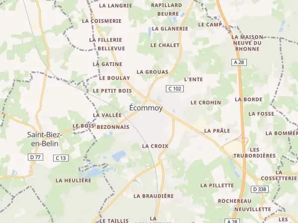 Plan de Écommoy