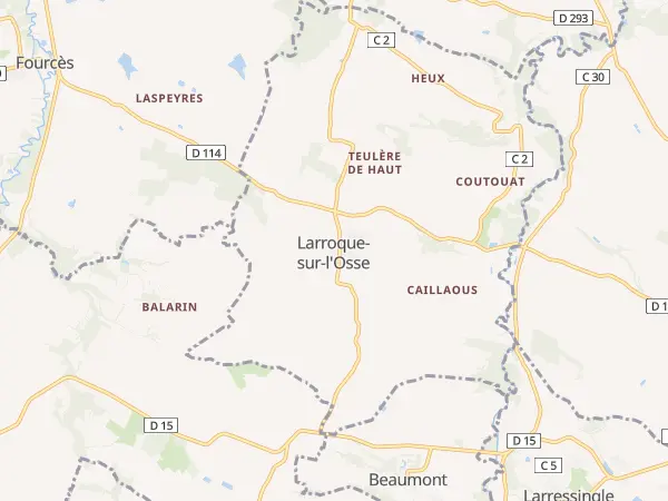 Plan de Larroque-sur-l’Osse
