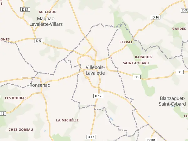 Plan de Villebois-Lavalette