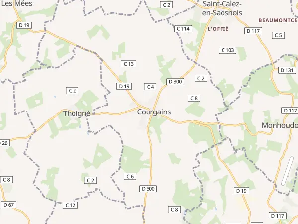 Plan de Courgains