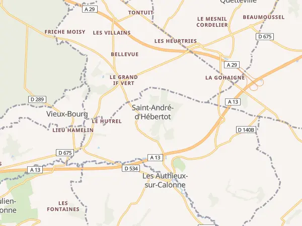 Plan de Saint-André-d’Hébertot