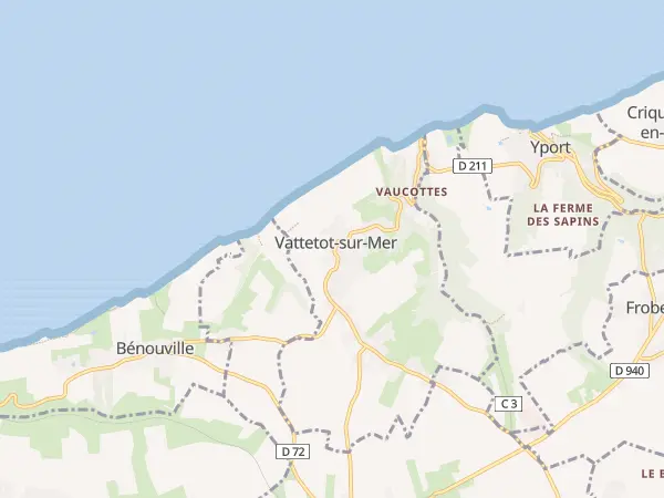 Plan de Vattetot-sur-Mer