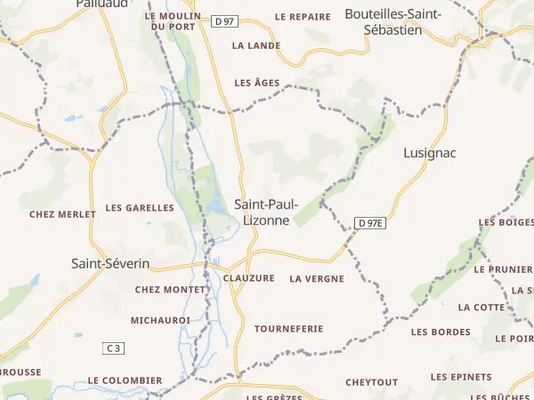 Plan de Saint-Paul-Lizonne