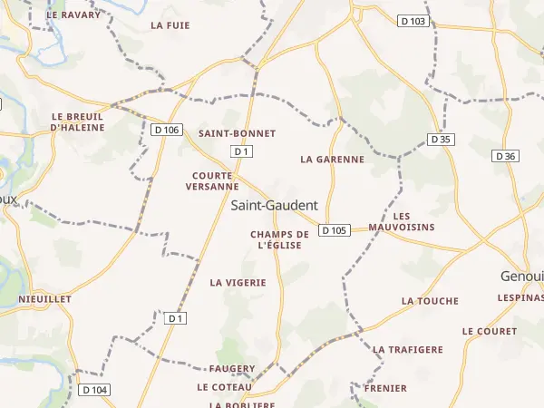 Plan de Saint-Gaudent