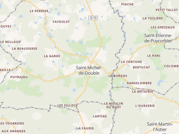Plan de Saint-Michel-de-Double