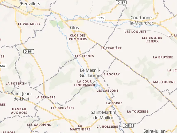 Plan du Mesnil-Guillaume