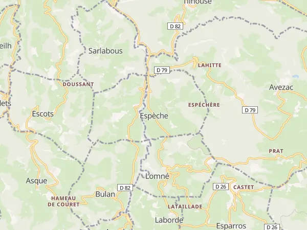 Plan de Espèche