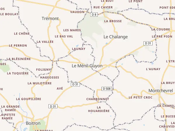 Plan du Ménil-Guyon