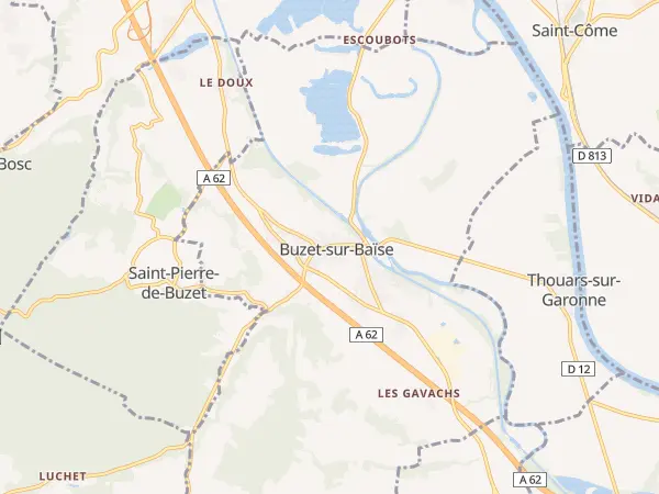 Plan de Buzet-sur-Baïse