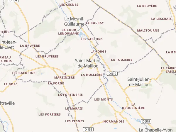 Plan de Saint-Martin-de-Mailloc
