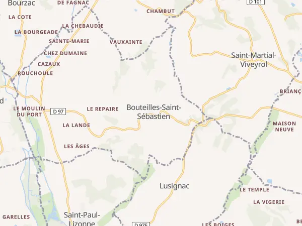 Plan de Bouteilles-Saint-Sébastien