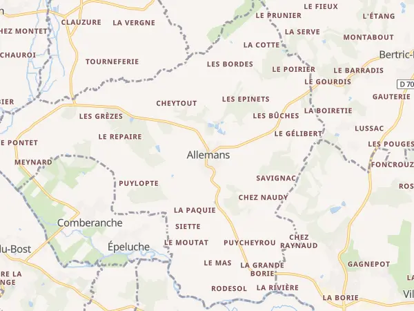 Plan de Allemans