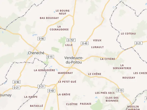 Plan de Saint-Martin-la-Pallu