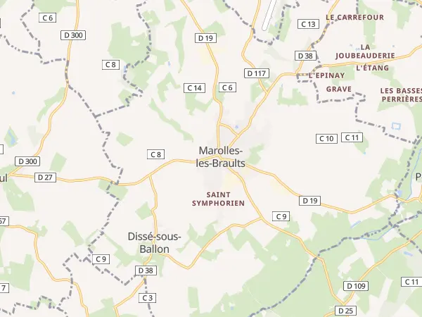 Plan de Marolles-les-Braults
