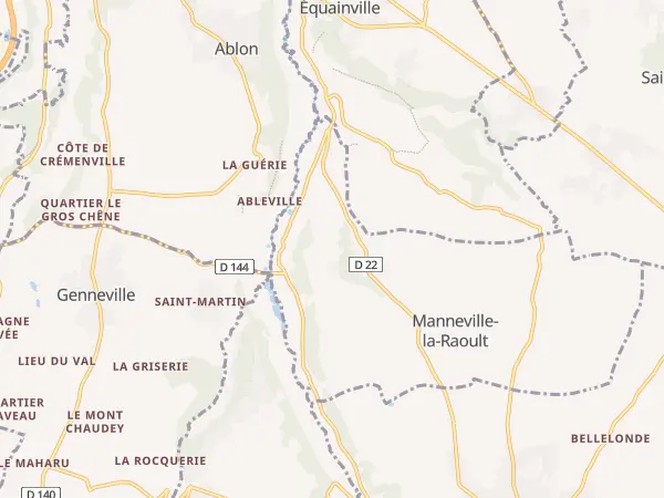 Plan de Manneville-la-Raoult
