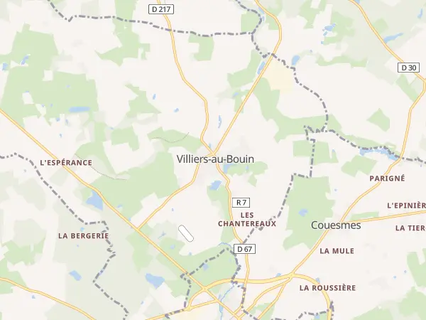 Plan de Villiers-au-Bouin