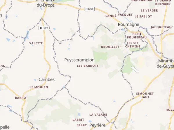 Plan de Puysserampion