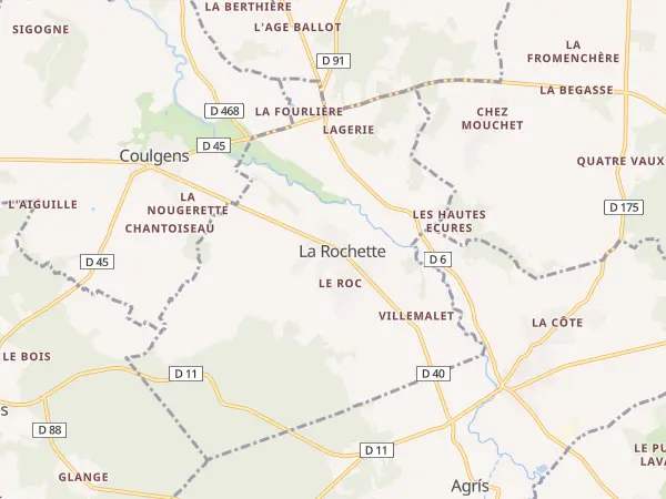 Plan de La Rochette