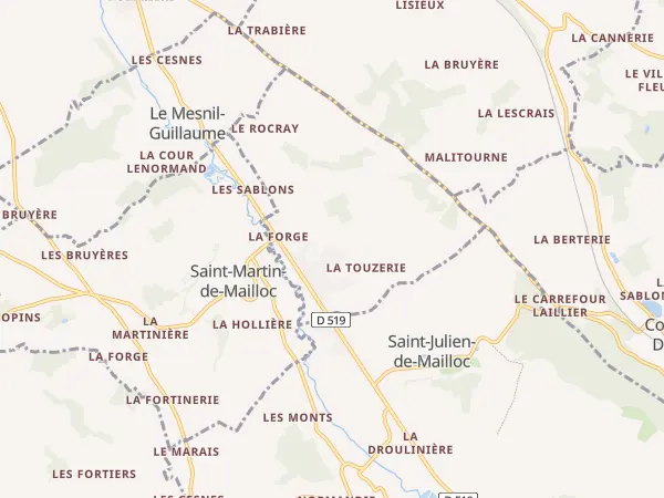 Plan de Saint-Denis-de-Mailloc