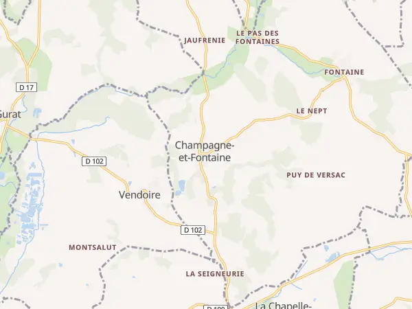 Plan de Champagne-et-Fontaine