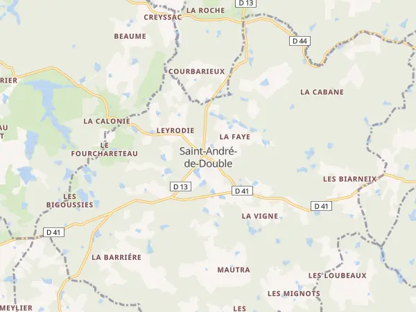 Plan de Saint-André-de-Double