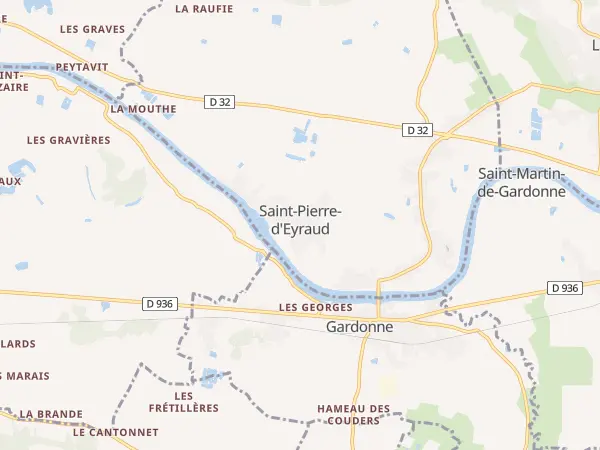 Plan de Saint-Pierre-d’Eyraud