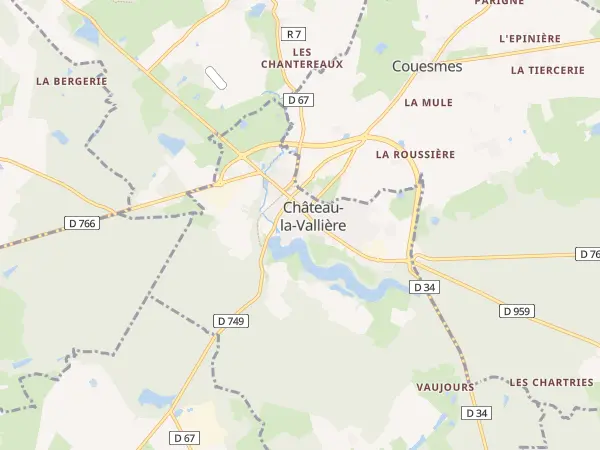 Plan de Château-la-Vallière