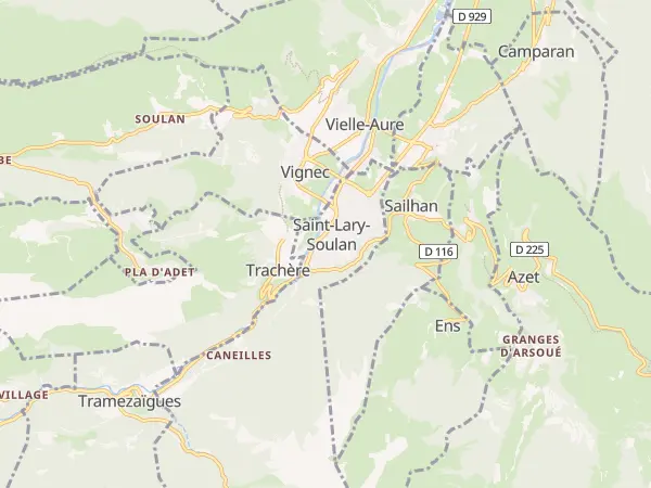 Plan de Saint-Lary-Soulan