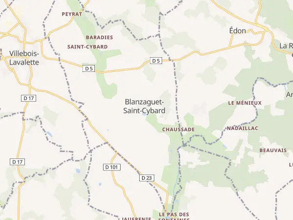 Plan de Blanzaguet-Saint-Cybard