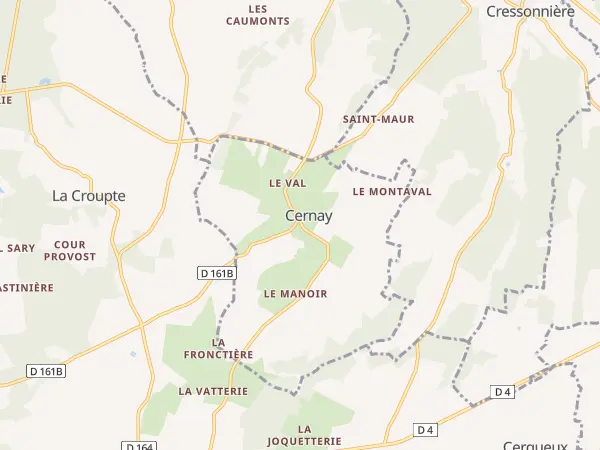 Plan de Cernay