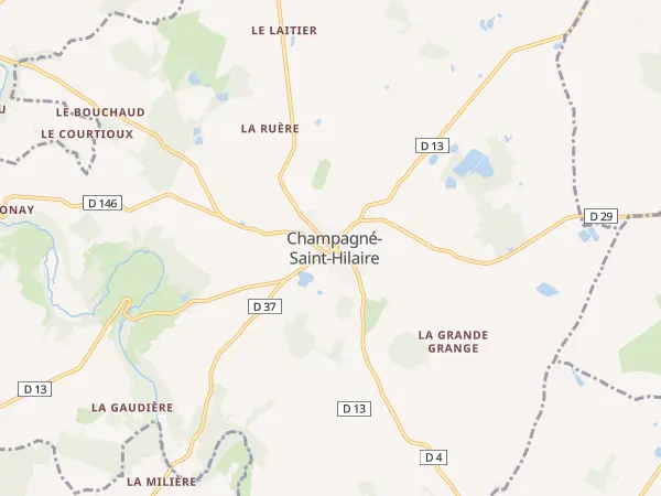 Plan de Champagné-Saint-Hilaire