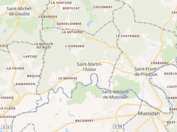 Plan de Saint-Martin-l’Astier