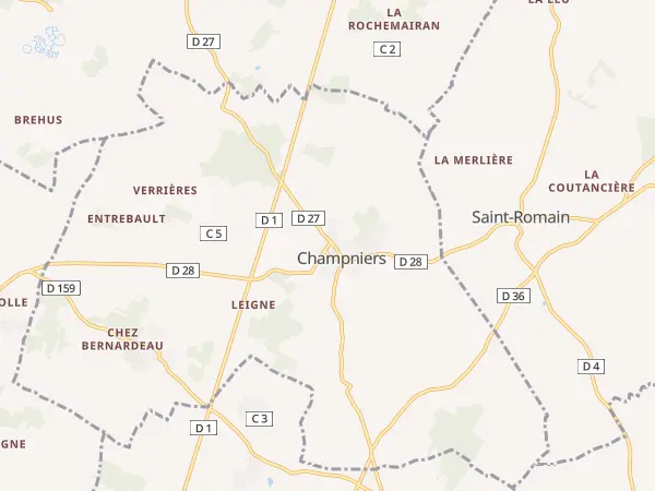 Plan de Champniers