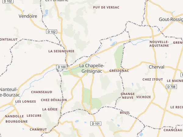 Plan de La Chapelle-Grésignac