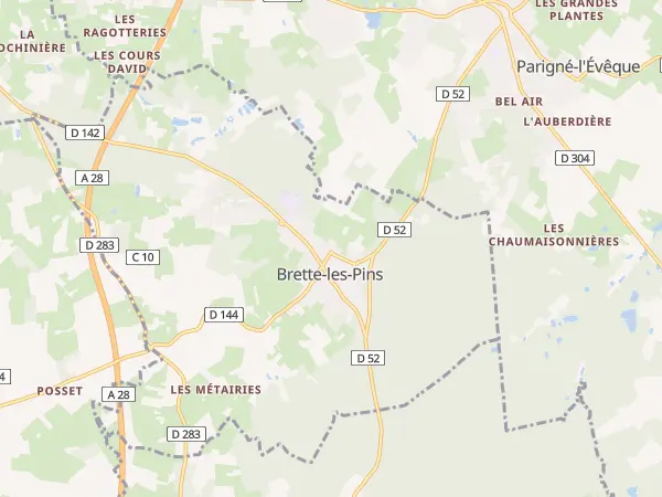 Plan de Brette-les-Pins